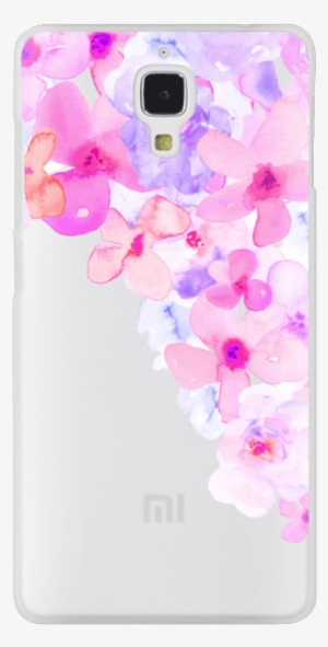 Bright Purple Watercolor Flowers Painted Floral Design - Hydrangea #28949