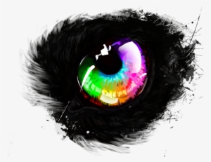 Rainbow Wolf Eye By Avengingcoconut On Deviantart Svg - Rainbow Eye No Background #29104