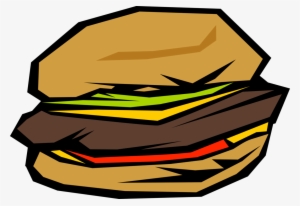 Hamburger Fast Food Computer Icons Watercolor Painting - Clip Art #29217