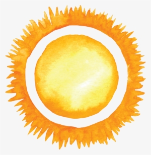 Free Download Summer Watercolor Sun Clipart Watercolor - Sun Watercolor Png #29256