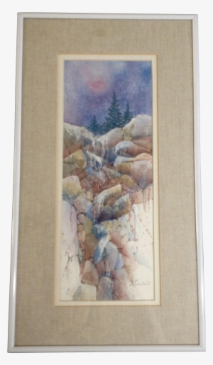 Sue Quinlan, Mixed Media Watercolor Painting, Frozen - Watercolor Painting #29445