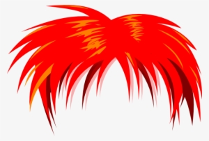 Anime Hair Red Svg Clip Arts 600 X 407 Px #29642