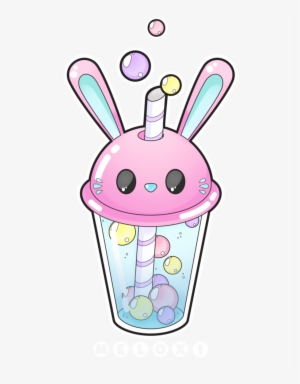 Bunny Bubble Commissions Open By Meloxi On - Kawaii Bubble Tea Png #201124