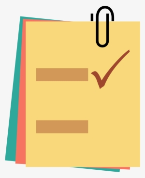 Notes Clipart Posted Note - Post Its Icon Png #201537