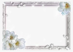 White Flower Frame Png File - White Flower Frame Png #201934