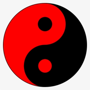 Yin And Yang Png Picture - Yin Yang Black And Red #202425
