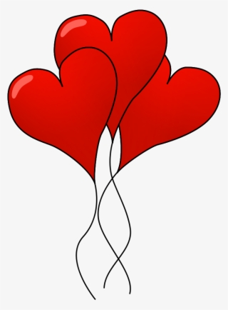 Heart Balloons - Valentines Day Clipart Free #202585