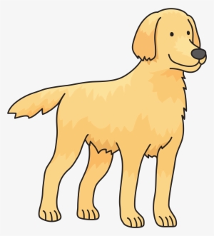 Onlinelabels Clip Art Dog Details - Golden Retriever Easy Drawing #202843