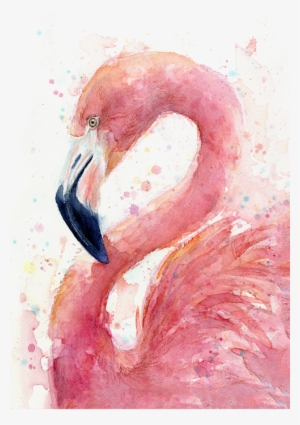 Bleed Area May Not Be Visible - Flamingo Watercolor #202935