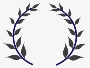 Wreath Navy Gray Clip Art At Clker - San Josef National High School #202936