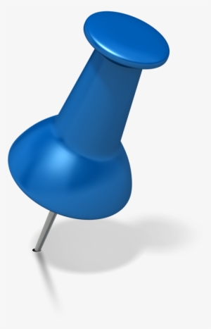 Welcome To Bump And Roll - Blue Push Pin Png #203321