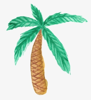This Graphics Is Cartoon Hawaii Coconut Tree About - Topo De Bolo Flamingo #203637