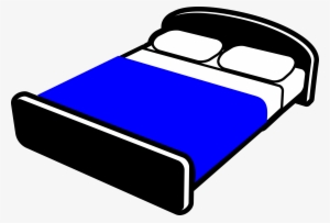 This Free Icons Png Design Of Bed With Blue Blanket #203959