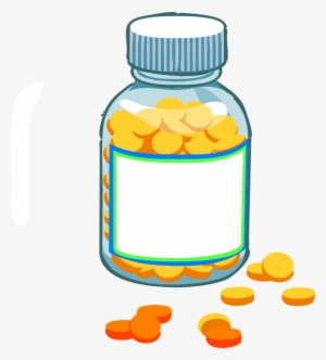 Clipart Pills Blank Pill Bottle Clip Art Graduation - Clip Art Medicine Png #204214