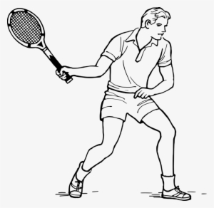 Drawing Tennis Player Tennis Girl Women's Stuttgart - Tennis Player Clip Art #204365