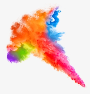 Watercolor Colorsplash Colorful Ink Rainbow Starlight - Colorful Cloud Smoke Png #204454