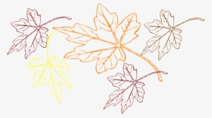 Image Free Falling Multiple Colors Clip Art At Clker - Fall Leaves Outline Png #204852