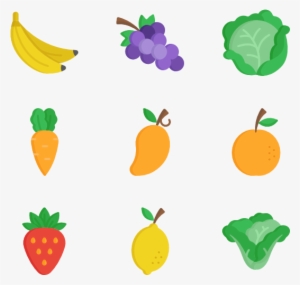 Jpg Free Library Fruits Vegetables At Getdrawings Com - Fruits And Vegetable Icon #204929