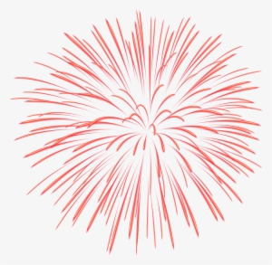 Red Fireworks Png - Firework Clipart #205402