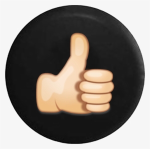 Thumbs Up Emoji Like Rv Camper Spare Tire Cover Black - [man Seated In Armchair] #205846