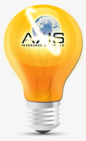 Axis Glossy Orange Light Bulb - Incandescent Light Bulb #206274