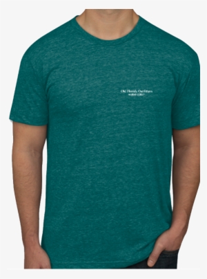 Ofo Short Sleeve Logo Jersey Knit Tshirt In Evergreen/white - تیشرت مردانه یقه هفت #206343