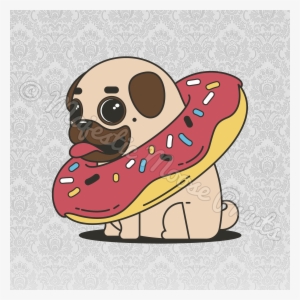 Stay Majestic - - Cute Dog In A Donut #206833