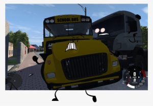 School Bus Crashed With Truck Picture - Commercial Vehicle #206923