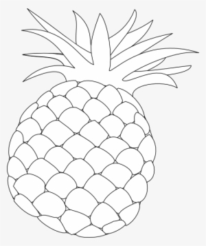 Pineapple Clipart Black And White Png - Gambar Pola Buah Nanas - Free ...