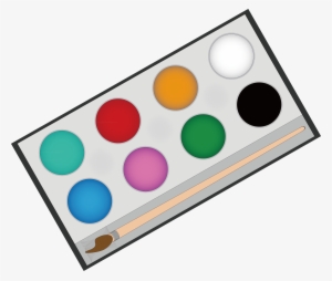 Paintbrush Clipart Painting Material - Watercolor Palettes Png #207796