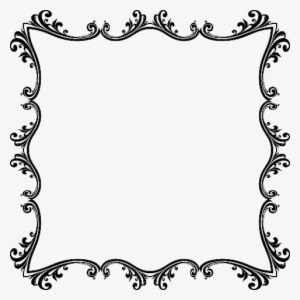 Flourish Black Border - Black Border - Free Transparent PNG Download ...