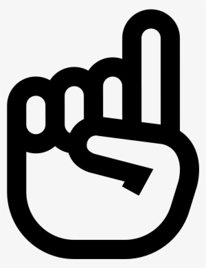 Png Black And White Stock Png Foam Finger Transparent - Icon #207963