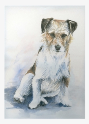 Lava Lava Painted Jack Russel Throw Pillow, Multi-colored #208595