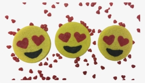 Heart Eyes Emoji Sugar Cookies - Cookie #208901