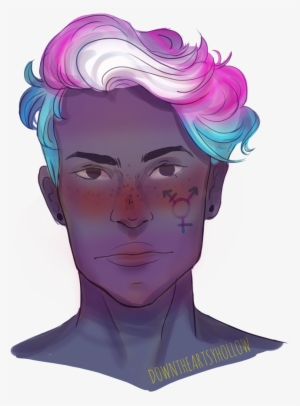 Artsy Drawing Portrait - Transgender Art #209028