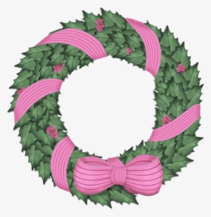 Clip Art Of Burlap Wreath Px - Christmas Day #209170