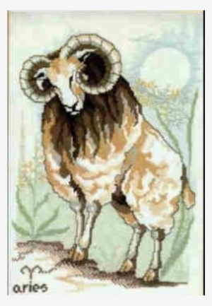 Marie 9b - Joy Sunday Cross Stitch Kits, A Goat,11ct Printed, #209303 Marie 9b - Joy Sunday Cross Stitch Kits, A Goat,11ct Printed, #209303
