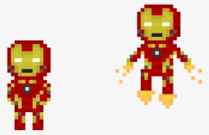 Dessin Pixel Art Iron Man - Free Transparent PNG Download - PNGkey