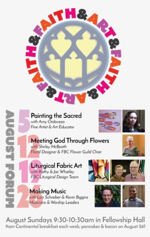 2018 August Forum-v2b Poster Letter - Faith & Art #209867