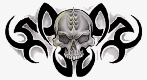 Tribal Skull Tattoos Free Png Image - Tribal Tattoo Design Skull #209993