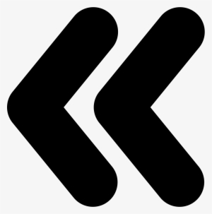 Fast Backward Double Left Arrow Symbol Comments - Iconos De Flechas Png #2001078