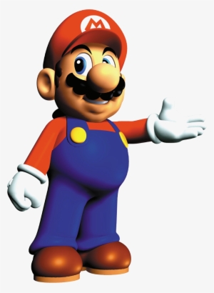 Mario Presenting Artwork - Super Mario 64 Mario Png #2001632