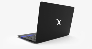 Mirabook Back View With Blue Layout - Laptop #2001799