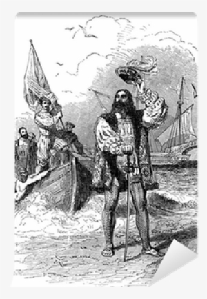Christopher Columbus Landing In America Wall Mural - Christopher Columbus #2003221