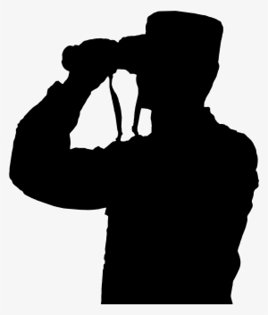 Vector Binoculars Silhouette - Man With Binoculars Silhouette #2003473 Vector Binoculars Silhouette - Man With Binoculars Silhouette #2003473