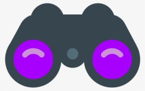 Binoculars Icon Flat Png #2003495