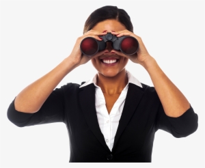 Women Holding Binoculars Png Image - Looking Through Binoculars Png #2003662