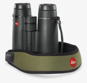 Leica Binocular Carrying Strap Racing Green - Leica Neoprene Binocular Strap (pitch Black) #2003772
