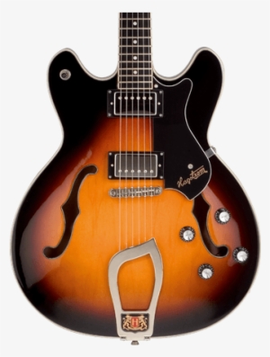 Hagstrom Viking Hero Tobacco Sunburst - Hagstrom Viking Semi-hollowbody Electric Guitar Tobacco #2003993