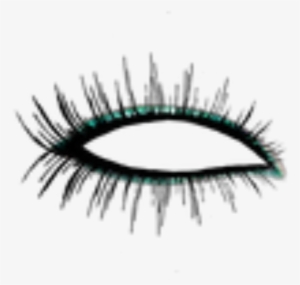 Eyelashes Clipart Outline - Ladies Cosmetic "fakeup' Bag - Green, Floral White/light #2004217